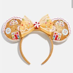 BaubleBar Gold Gingerbread Headband with Bow